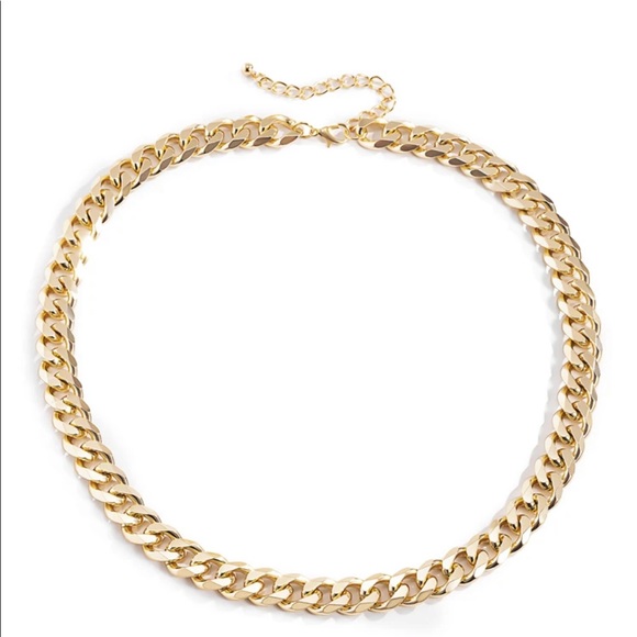 Gold Chunky Chain link women’s chain necklace - Picture 2 of 4